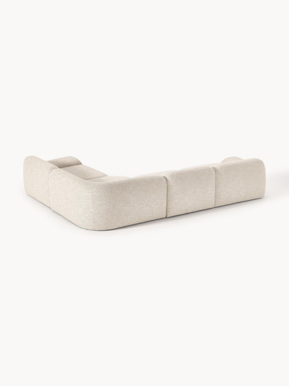 Wolke | Canapé d'angle modulable 4 places en bouclette